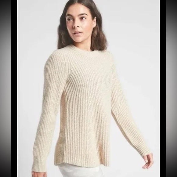 ATHLETA Sierra Wool Knit Crew Sweater NWT $129 - Picture 1 of 6